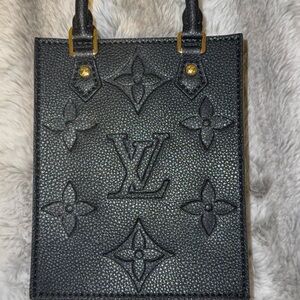 Louis Vuitton Black Embossed Mini Bag
